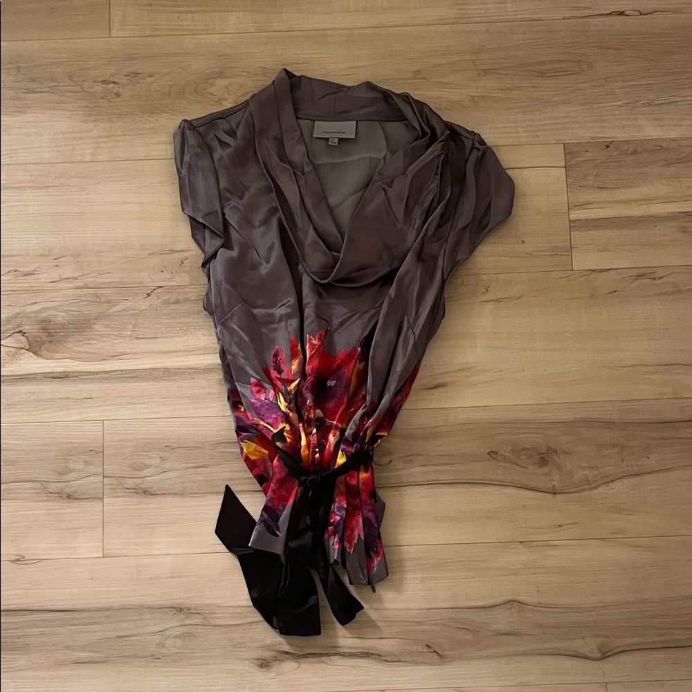 Classiques Entier Satin Gray Blouse